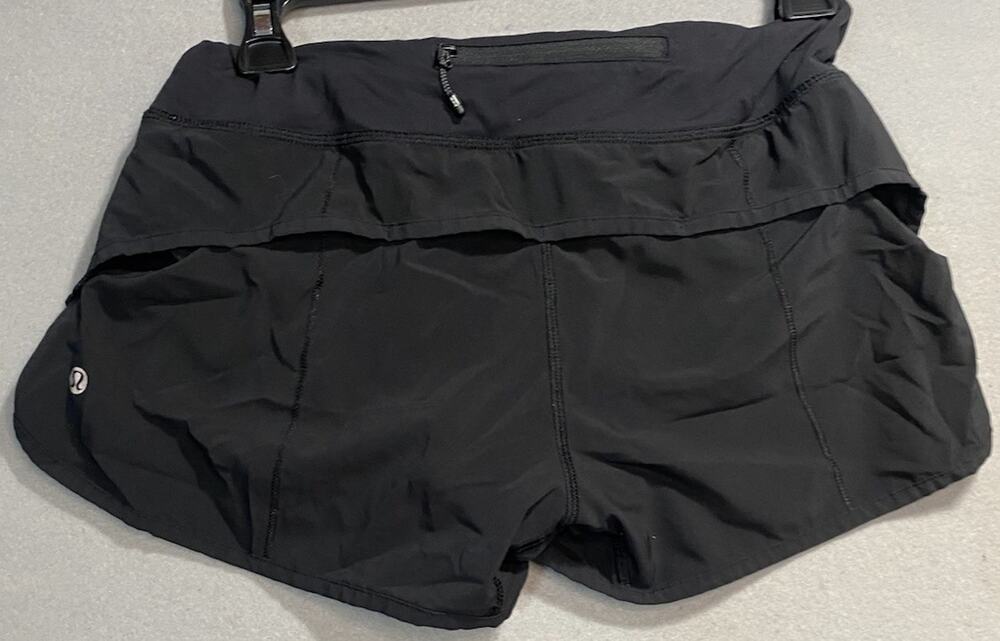LULULEMON Speed Up Lined 4" Shorts Black W7AYMT Women's 6
